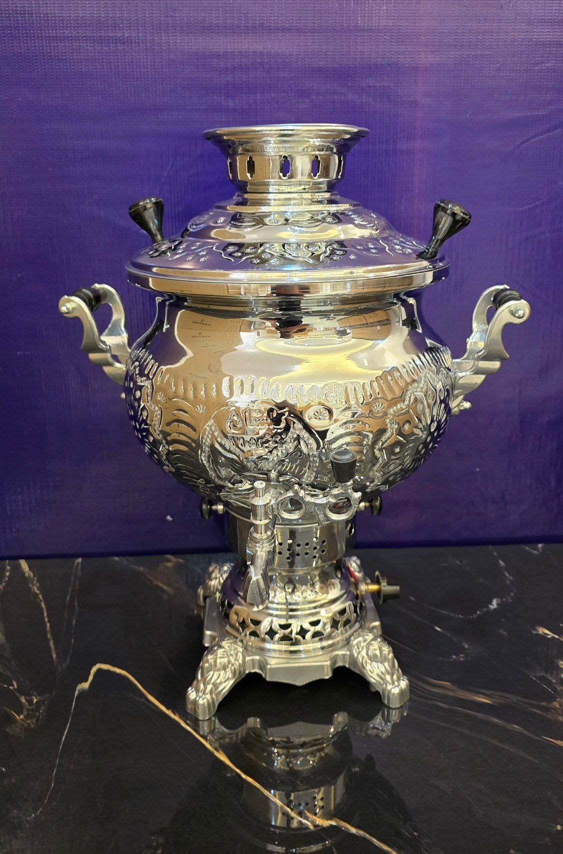 سماور ۱۰ لیتری برنجی گازی